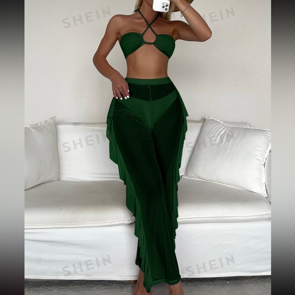 Halter top bikini set
